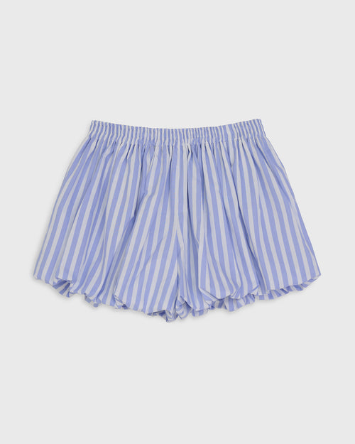 NAPLES - Striped Poplin Ruffle Pant